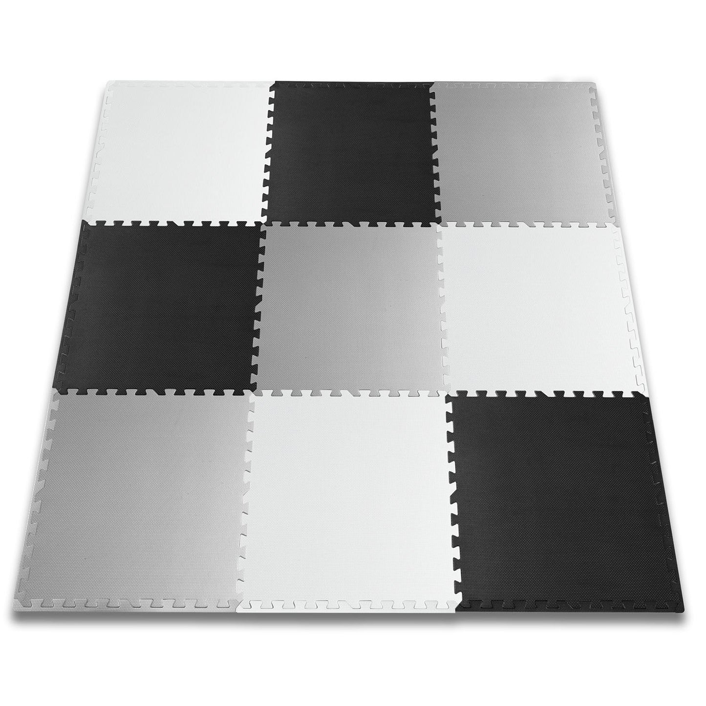 Large foam puzzle mat checkerboard Ricokids 180x180cm 9pcs