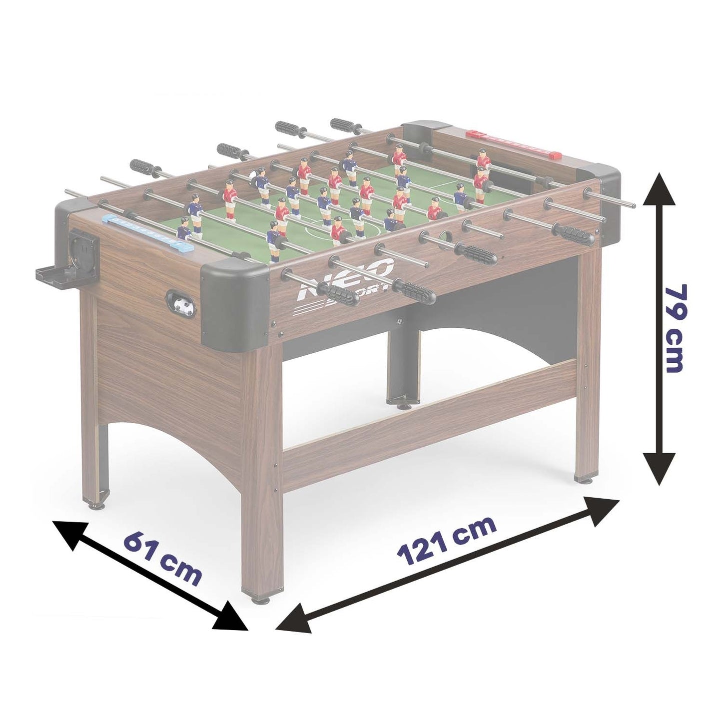 Large foosball table - Neo-Sport NS-448