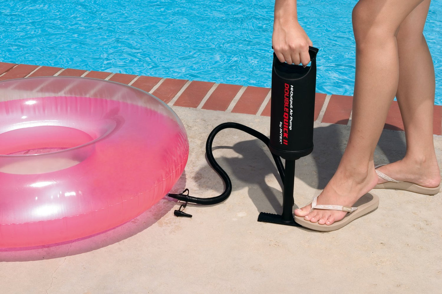 Large hand pump for pool mat DOUBLE QUICK II intex 68614