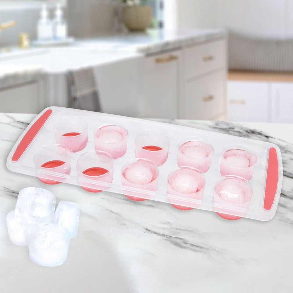 Large ice cube shape: Flexible, durable and machine washable