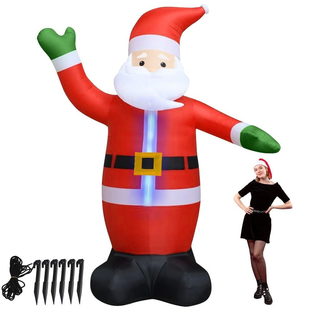 Large inflatable Santa Claus with LED lighting
