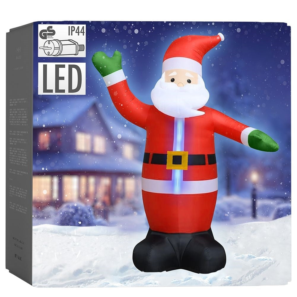 Large inflatable Santa Claus with LED lighting
