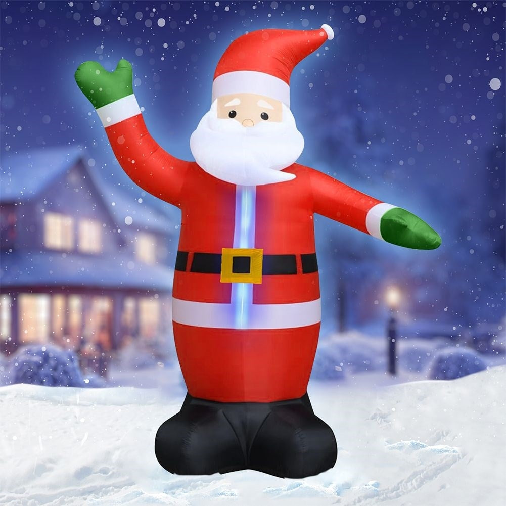 Large inflatable Santa Claus with LED lighting