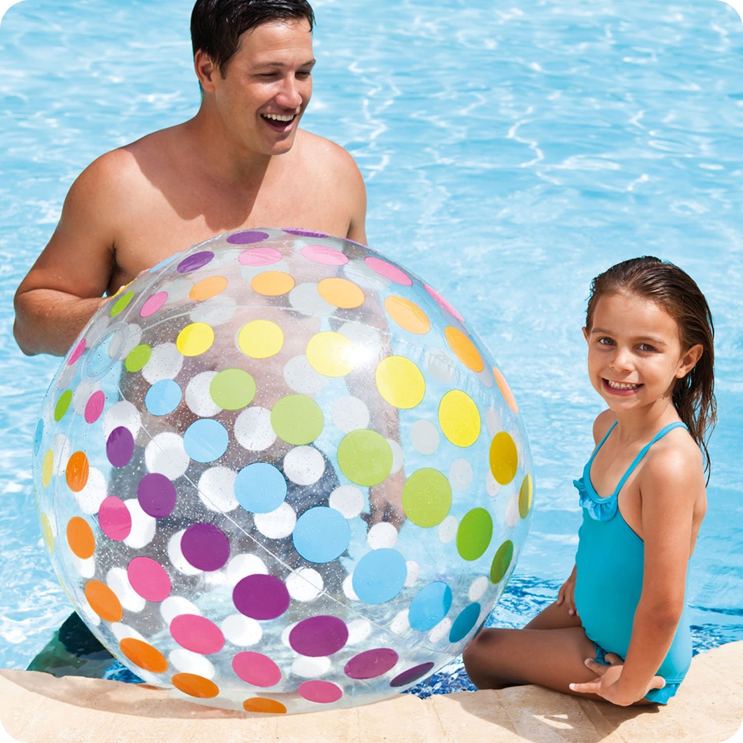 Large inflatable beach ball 107 cm INTEX 59065