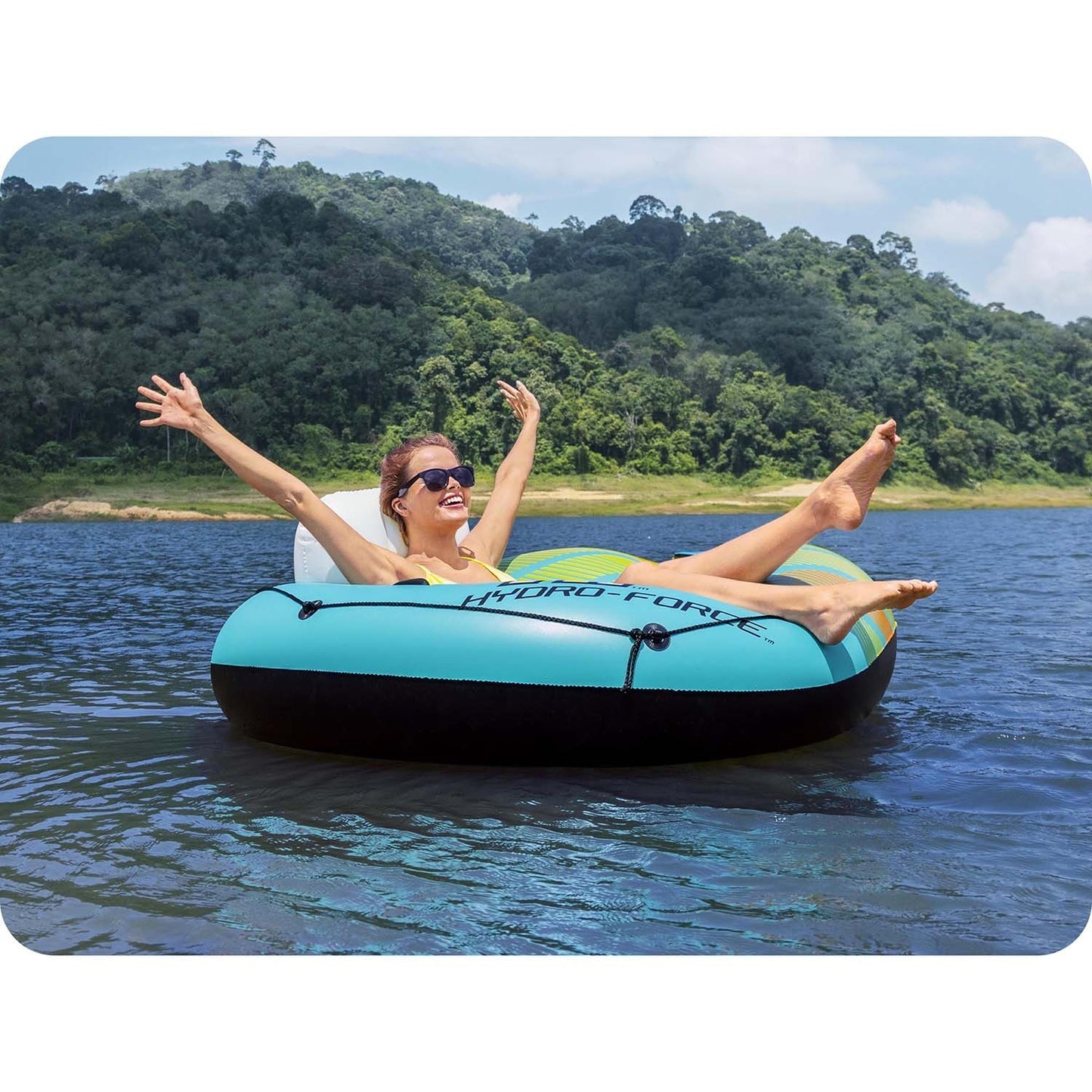 Large inflatable ring + Bestway 43398 cooling bag