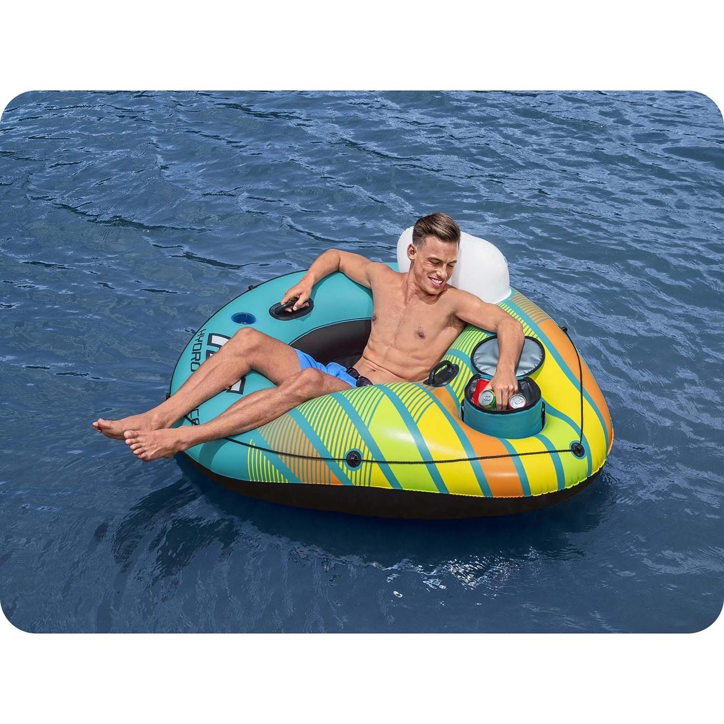 Large inflatable ring + Bestway 43398 cooling bag