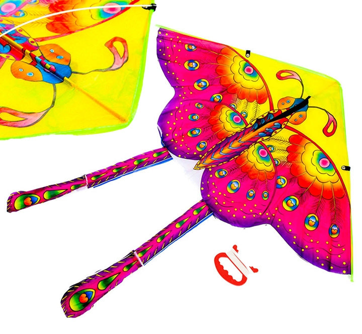 Large kite 90cm butterfly purple