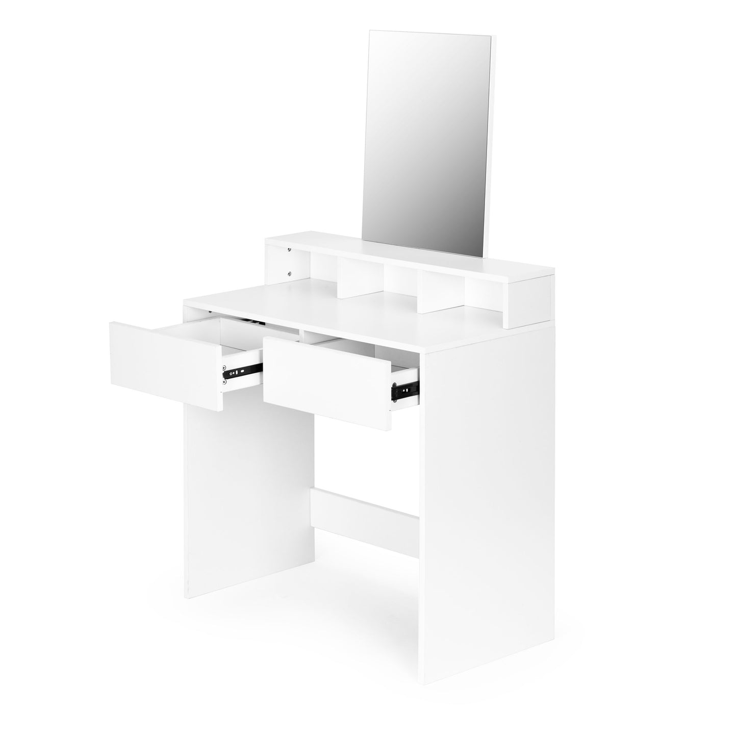 Large modern cosmetic dressing table with mirror drawer