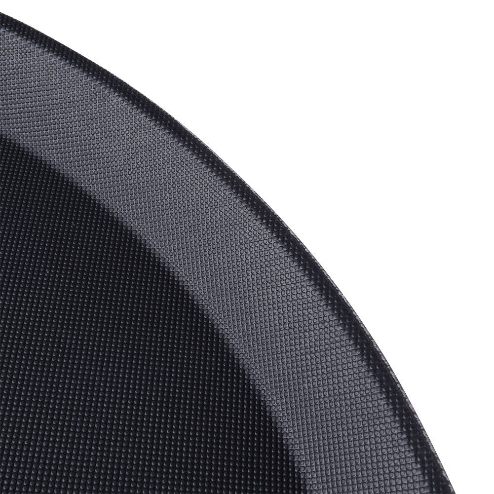 Large non-slip serving tray in durable black material