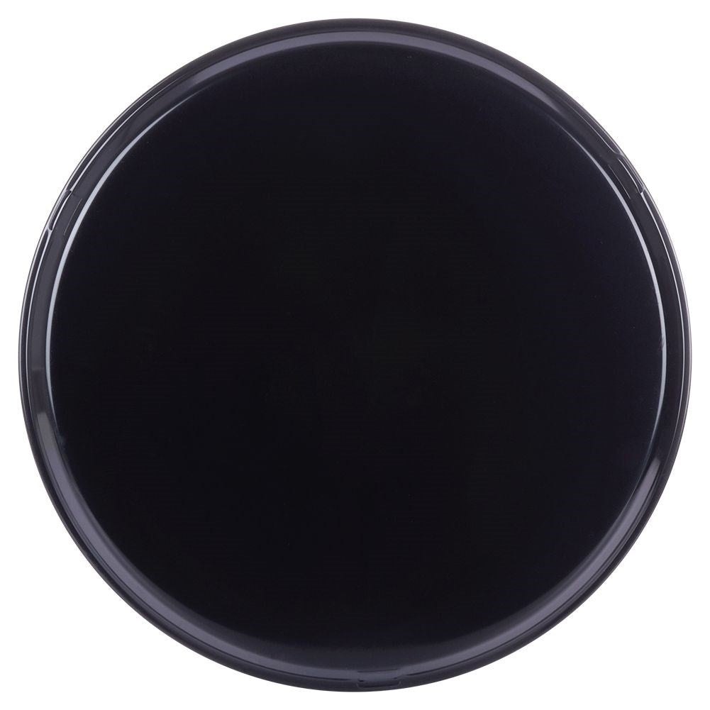 Large non-slip serving tray in durable black material
