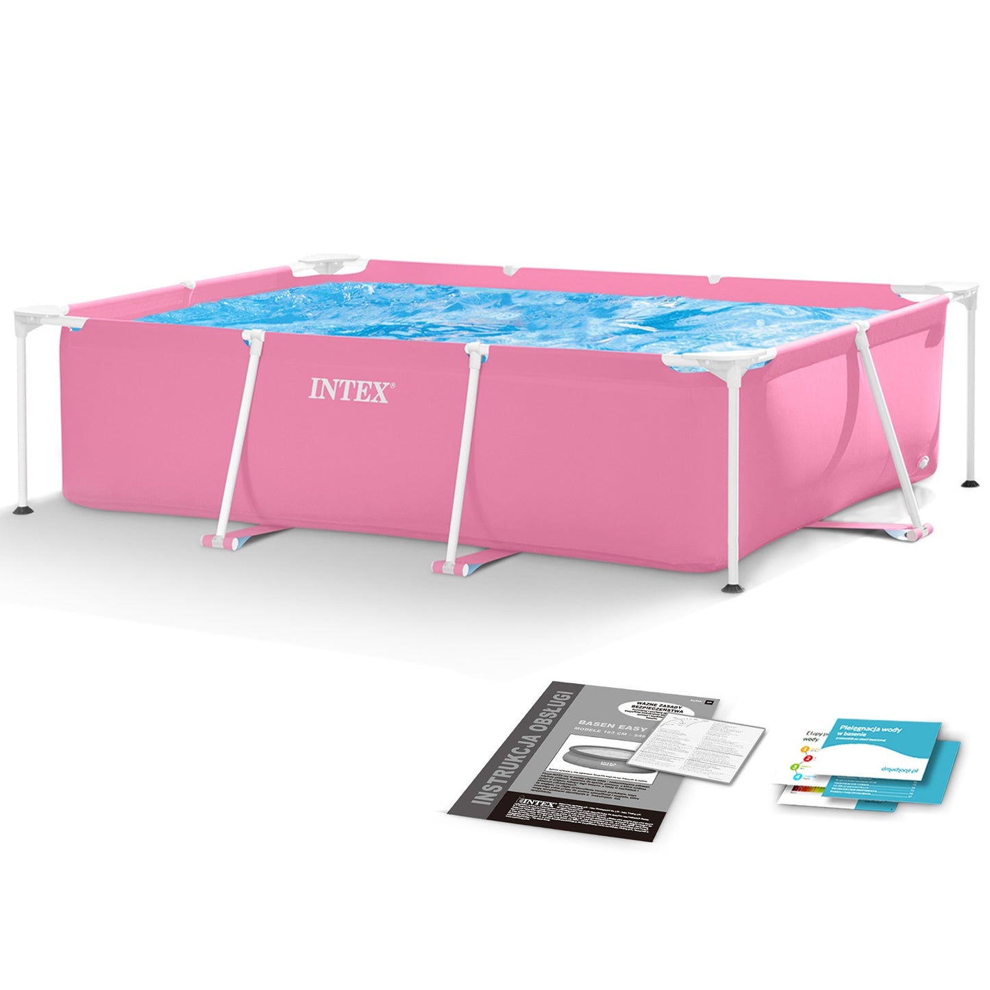Large rectangular frame garden pool 220 x 150 cm INTEX 28266