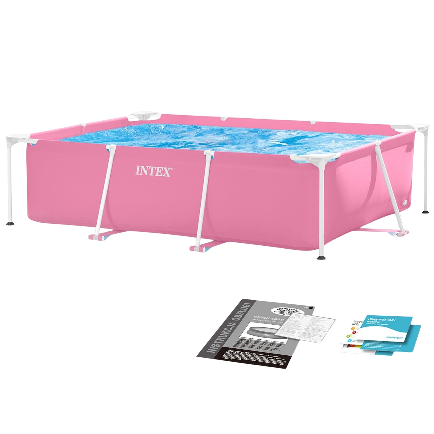 Large rectangular frame garden pool 220 x 150 cm INTEX 28266