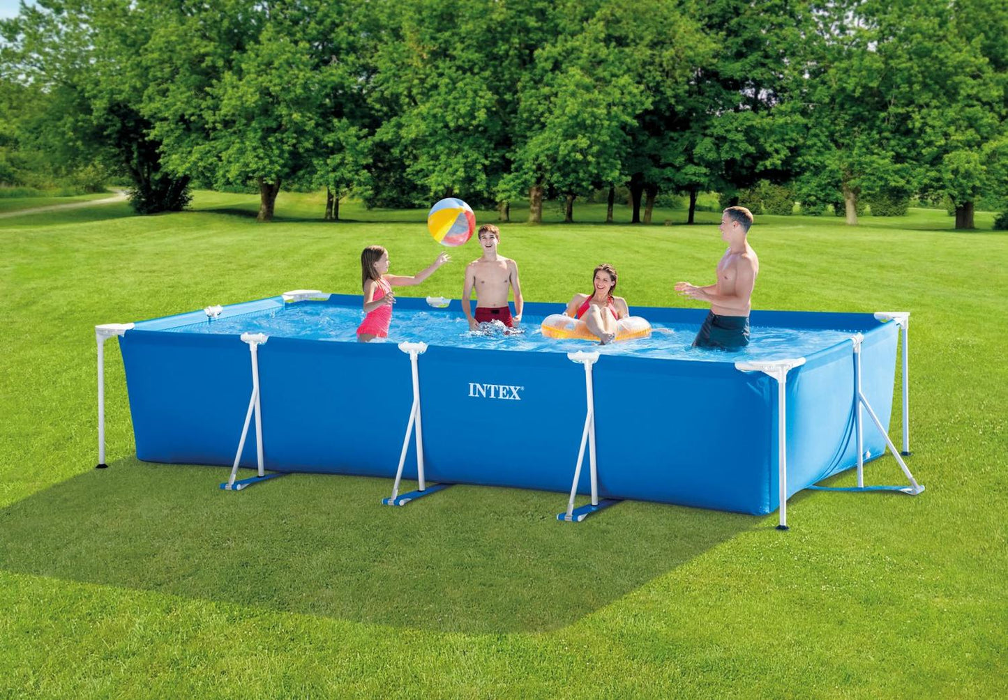 Large rectangular garden frame pool 4-5x2-2-m INTEX