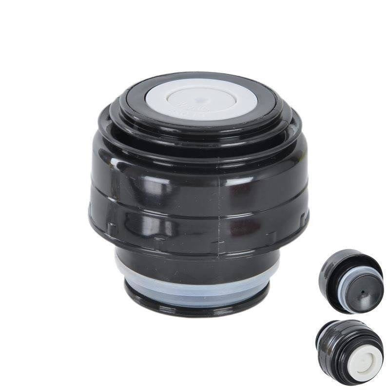 Large replacement cap with silicone seal and click system