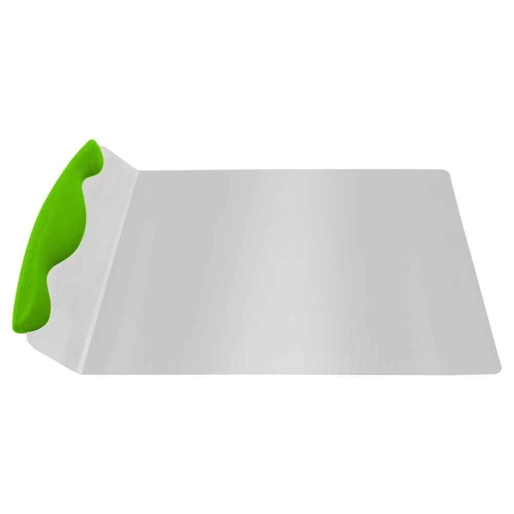 Large-scale dough spatula with comfortable silicone handle