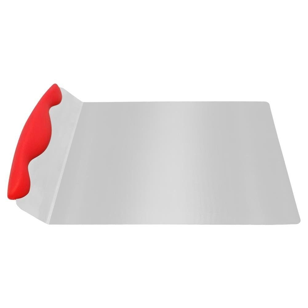 Large-scale dough spatula with comfortable silicone handle