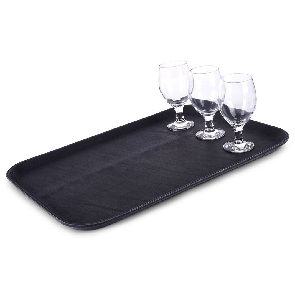 Large serving tray with non-slip and durable surface