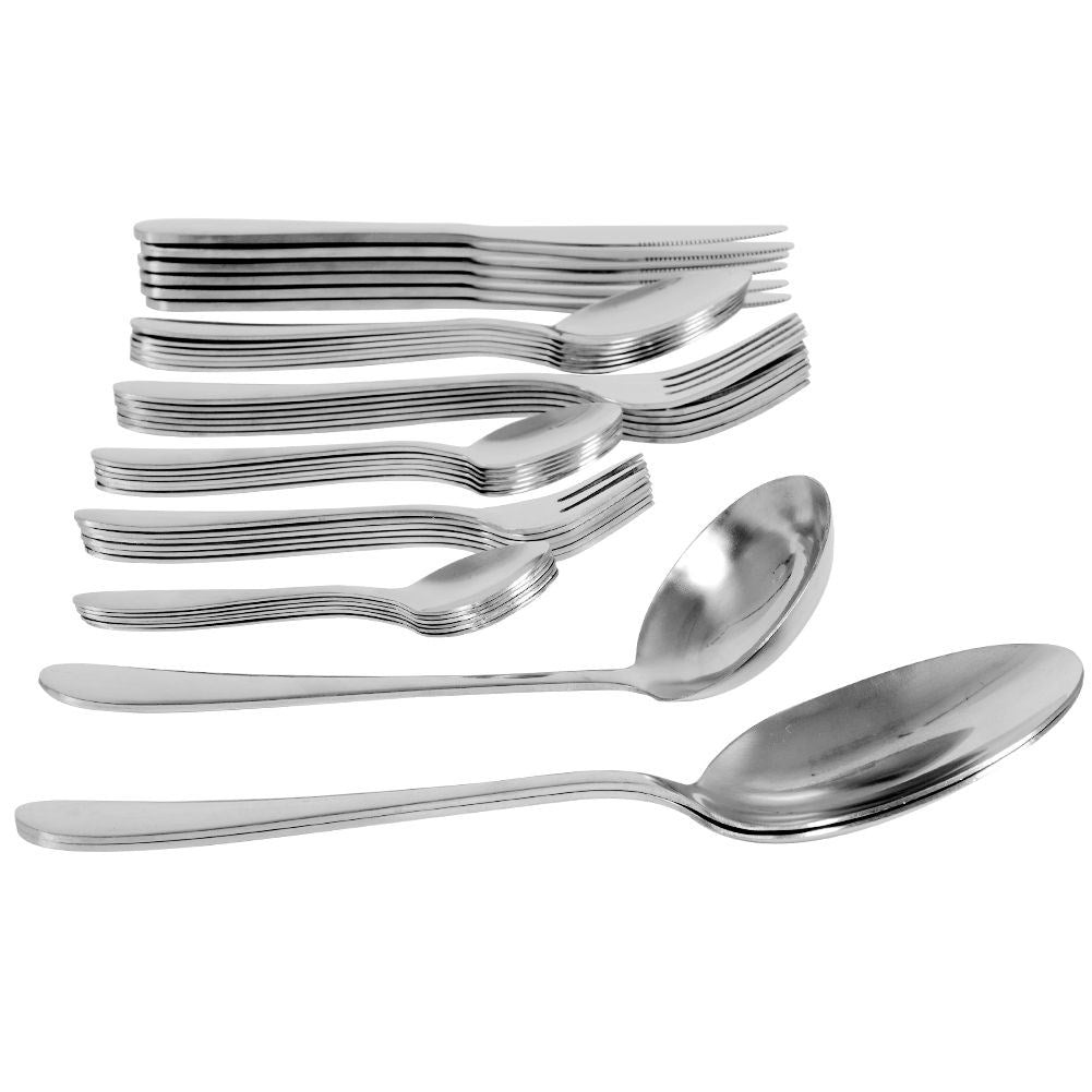 Large silverware set 39 pieces for 6 people
