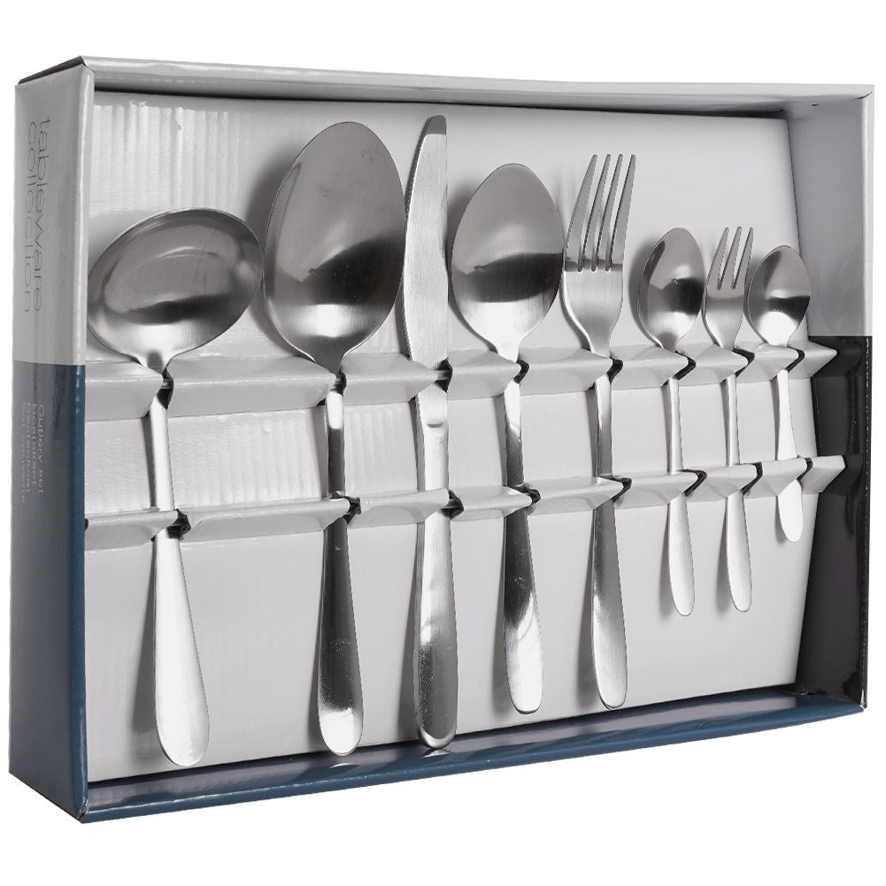 Large silverware set 39 pieces for 6 people