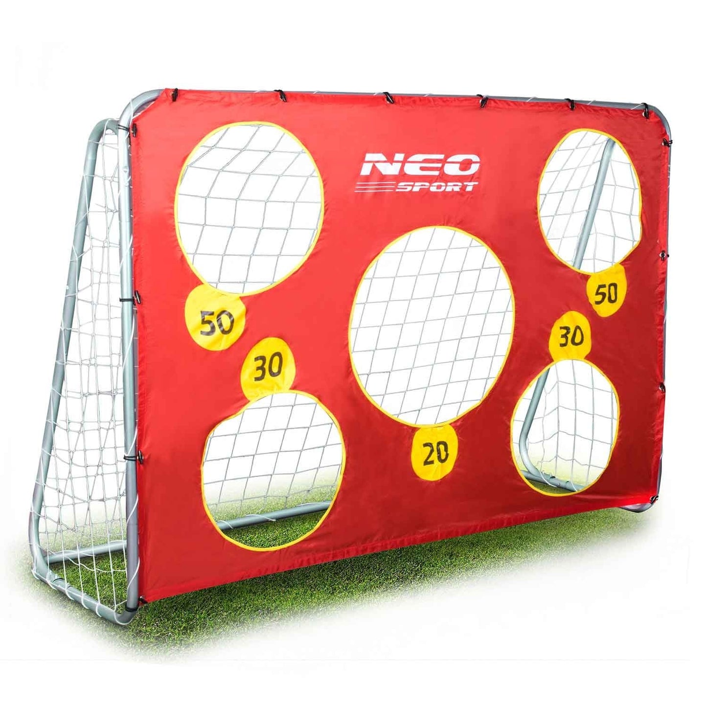 Large soccer goal 215 x 153 x 76 cm with goal mat