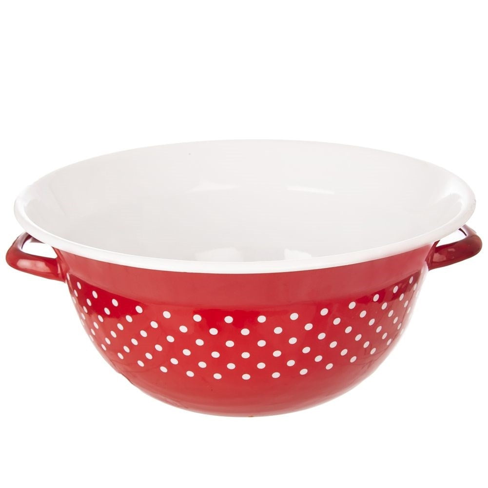 Large traditional bowl 9L with retro style handle