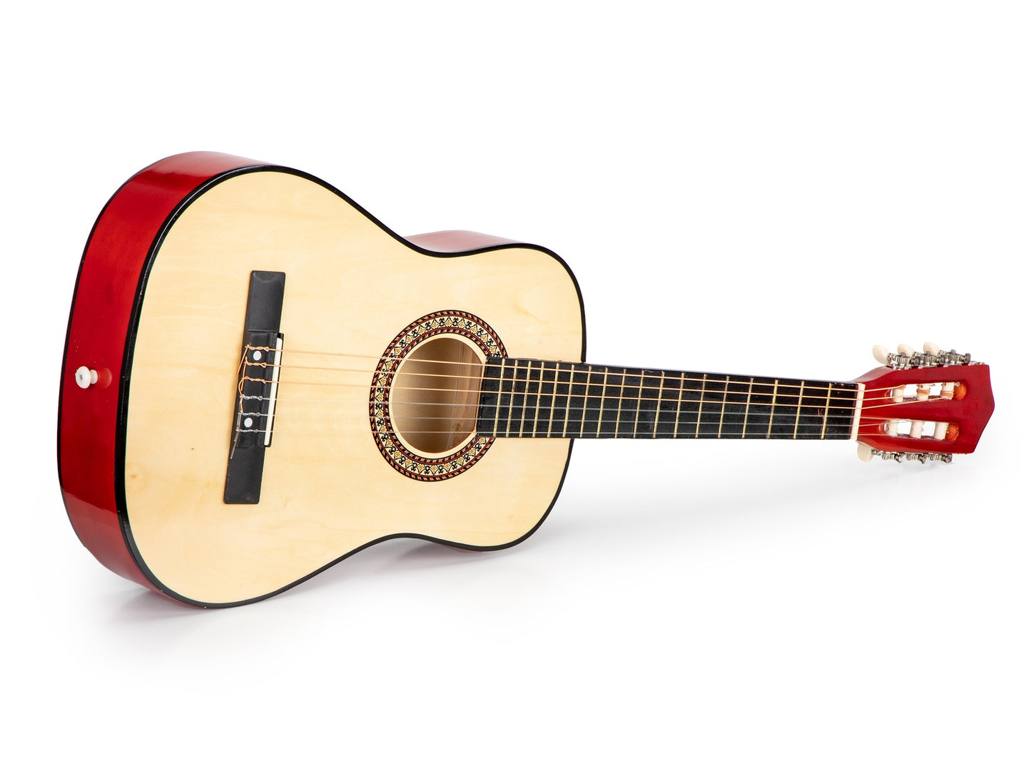 Large wooden children's guitar, 6 strings, ECOTOYS