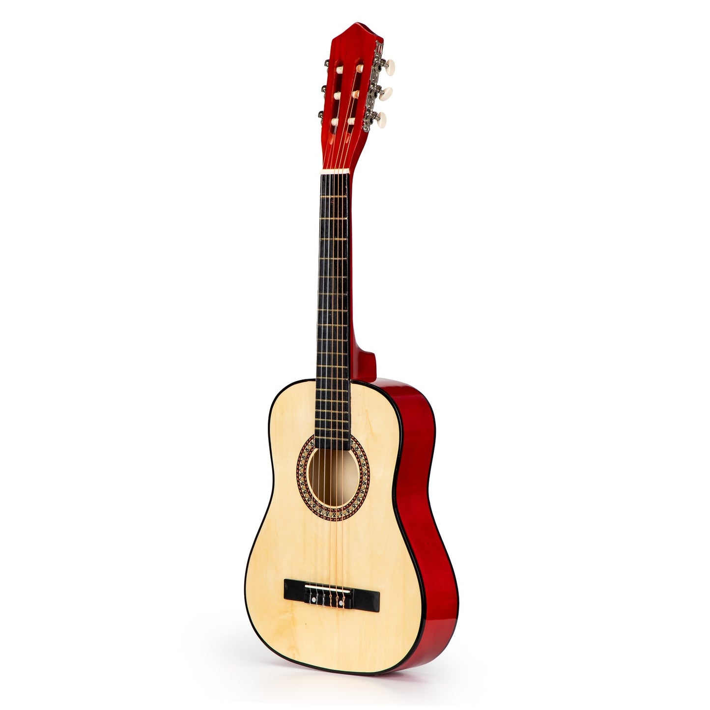 Large wooden children's guitar, 6 strings, ECOTOYS
