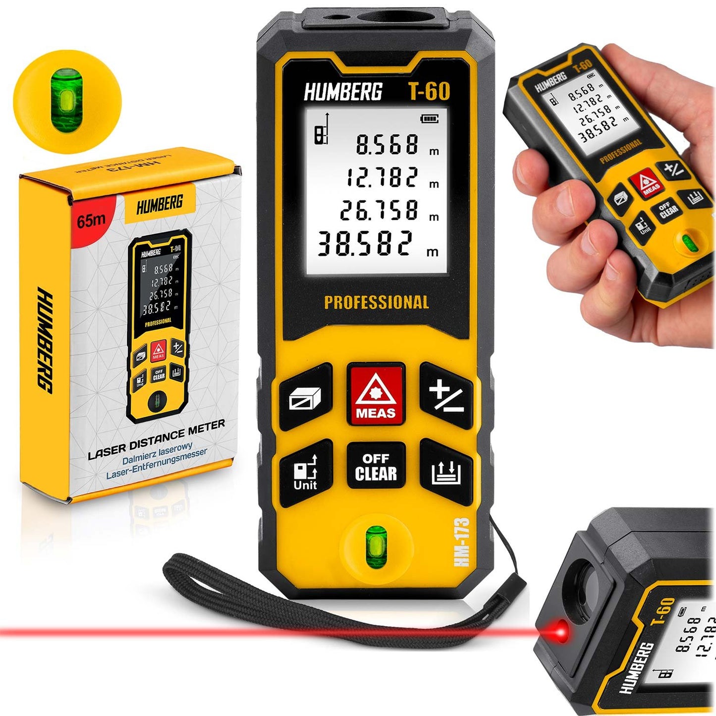 Laser Distance Meter 60 m – Compact, Accurate