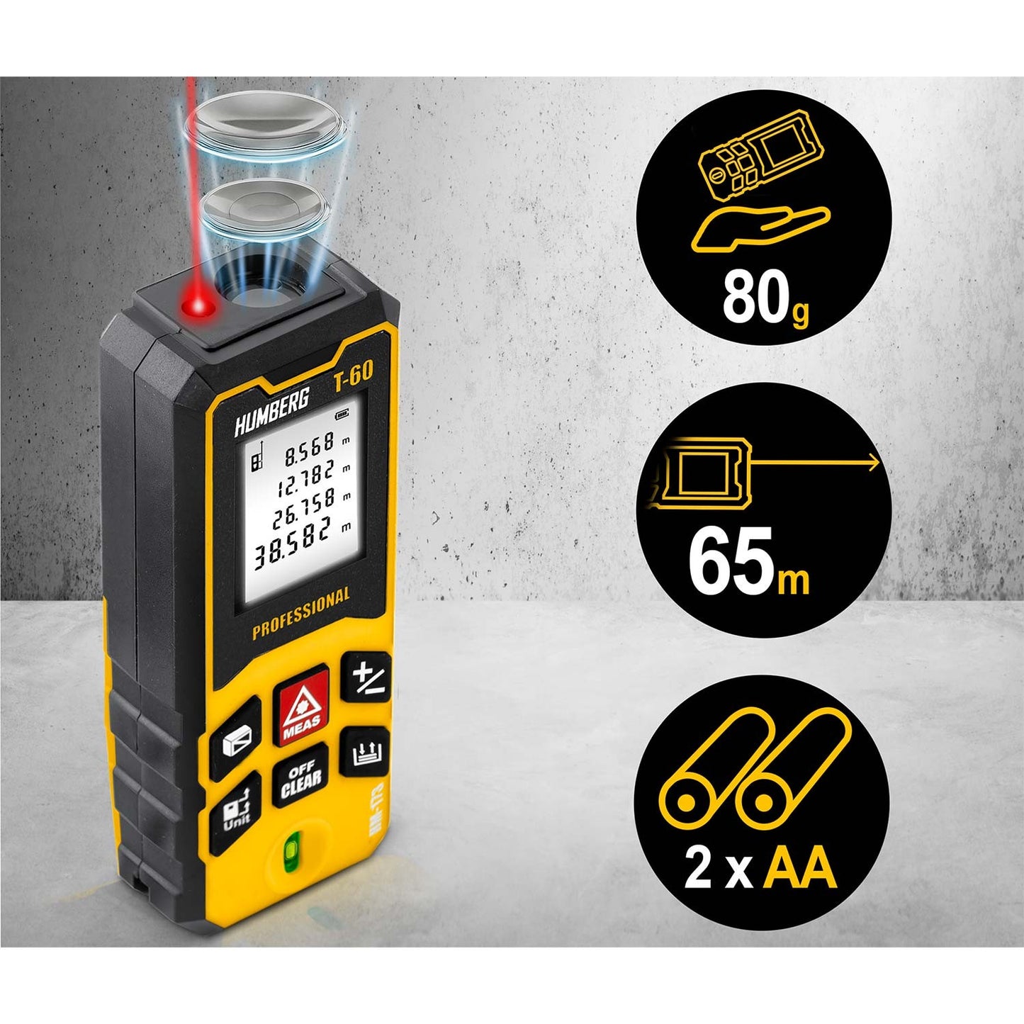Laser Distance Meter 60 m – Compact, Accurate