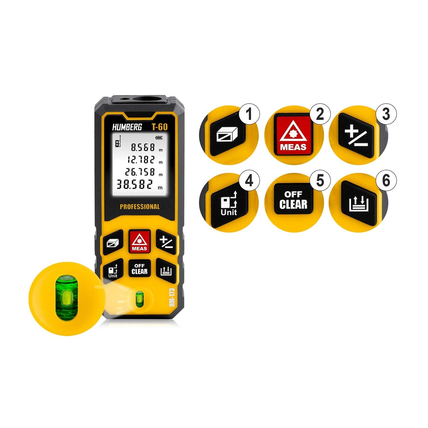 Laser Distance Meter 60 m – Compact, Accurate