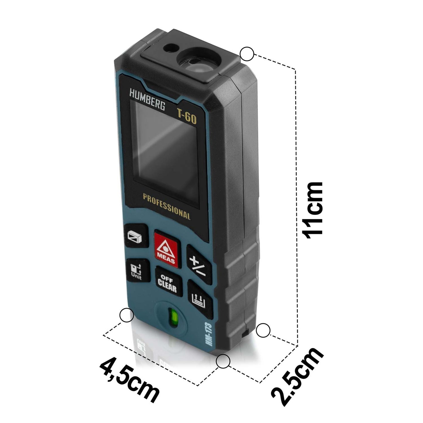 Laser Distance Meter 60 m, Compact Design