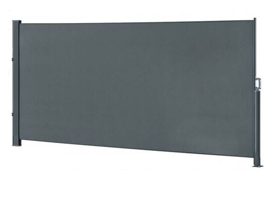 Lateral terrace awning screen adjustable screen for terrace 350x180cm grey