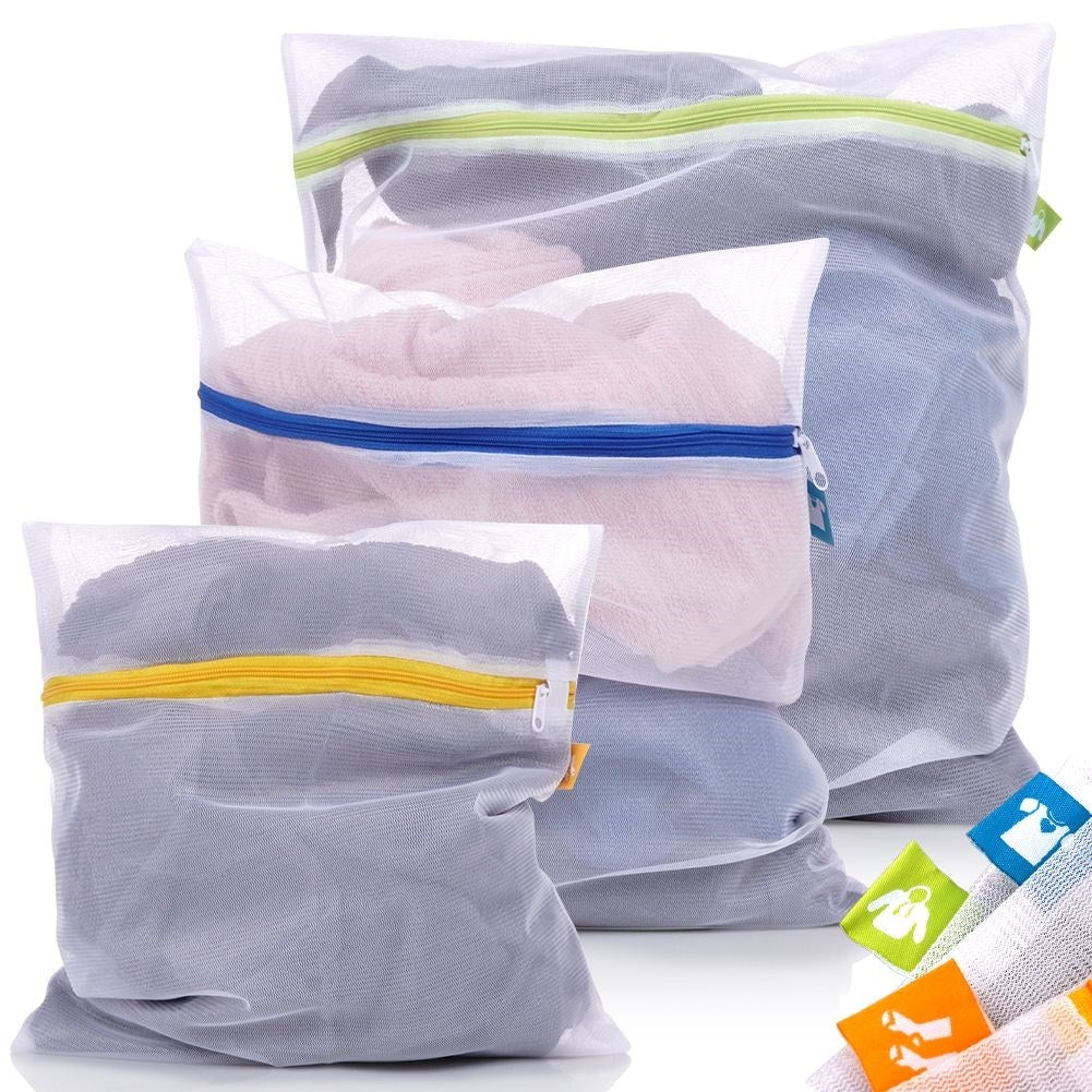 Laundry bags 3-pack: Protects bras and delicate fabrics