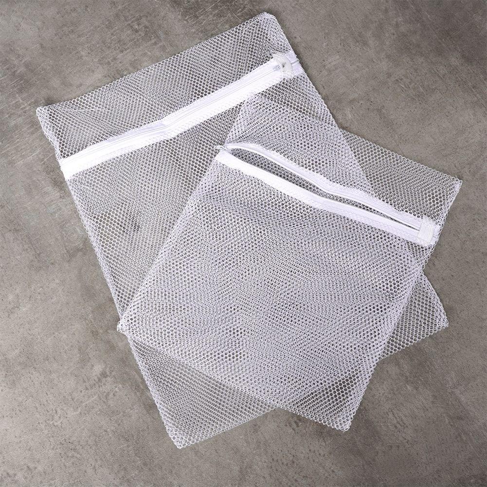 Laundry bags with plastic zipper for delicate fabrics