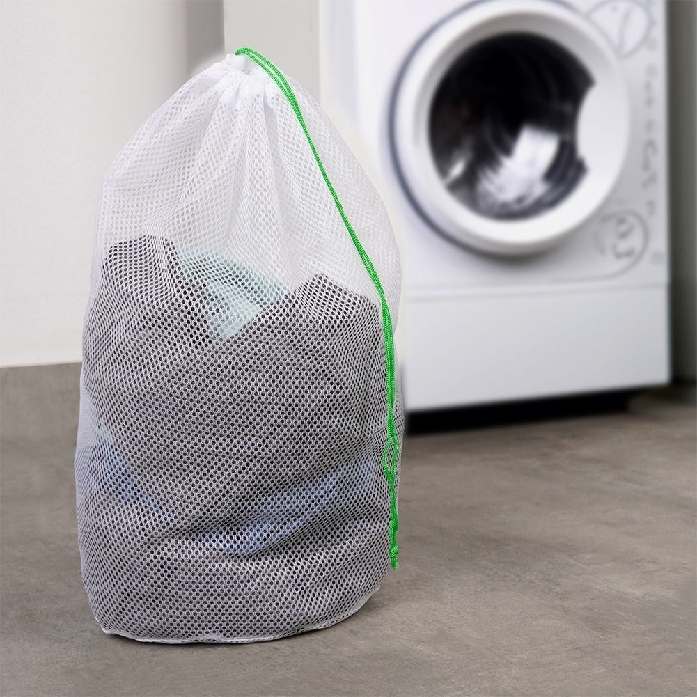 Laundry bag with drawstring for bras and delicate fabrics