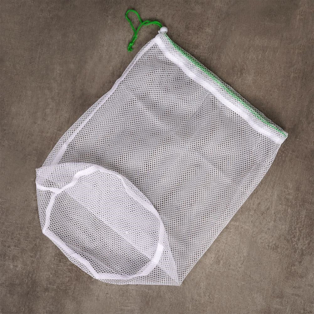 Laundry bag with drawstring for bras and delicate fabrics