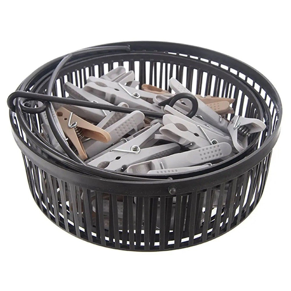 Laundry pegs in foldable basket 50 pcs.