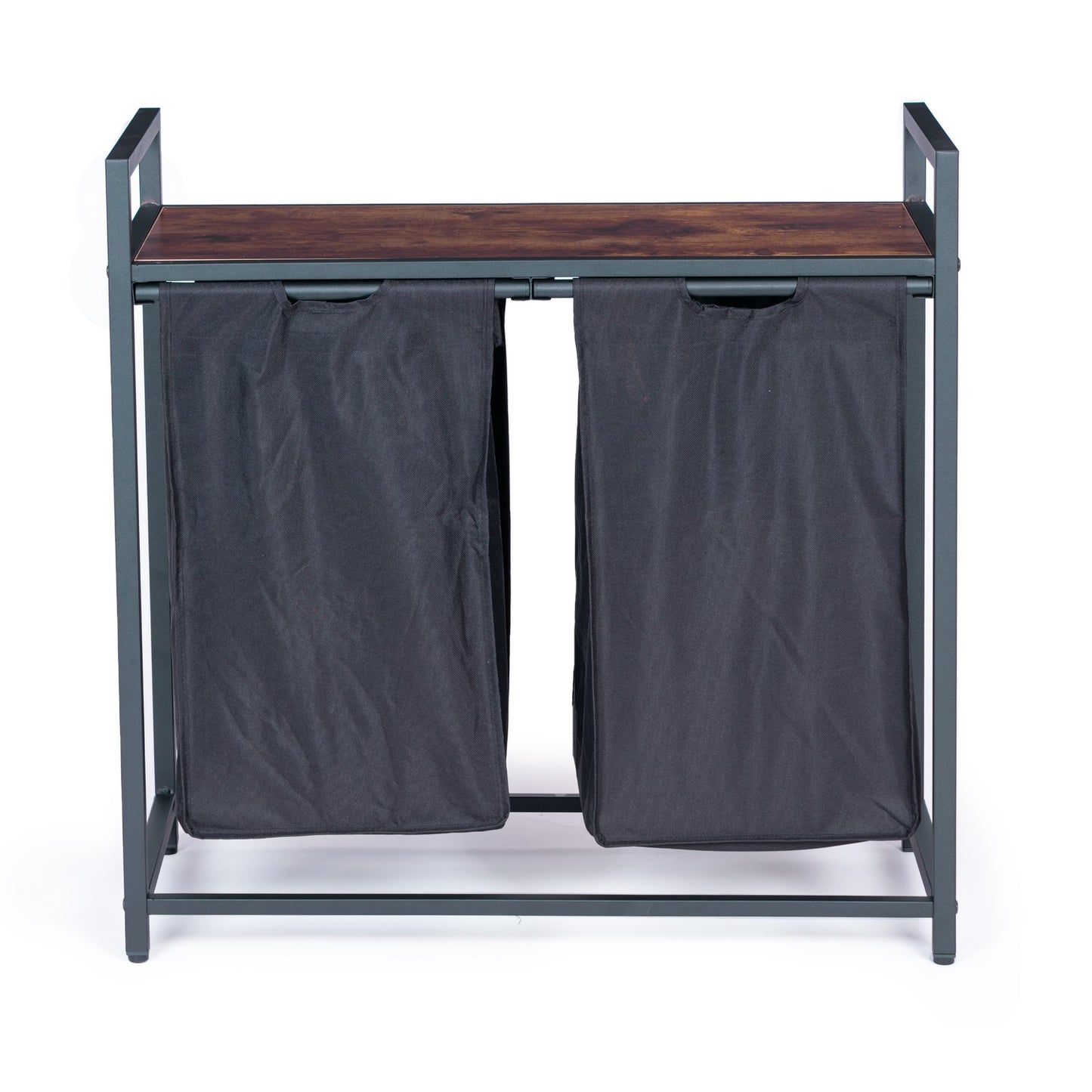 Laundry sorting basket, 2 baskets, steel loft structure