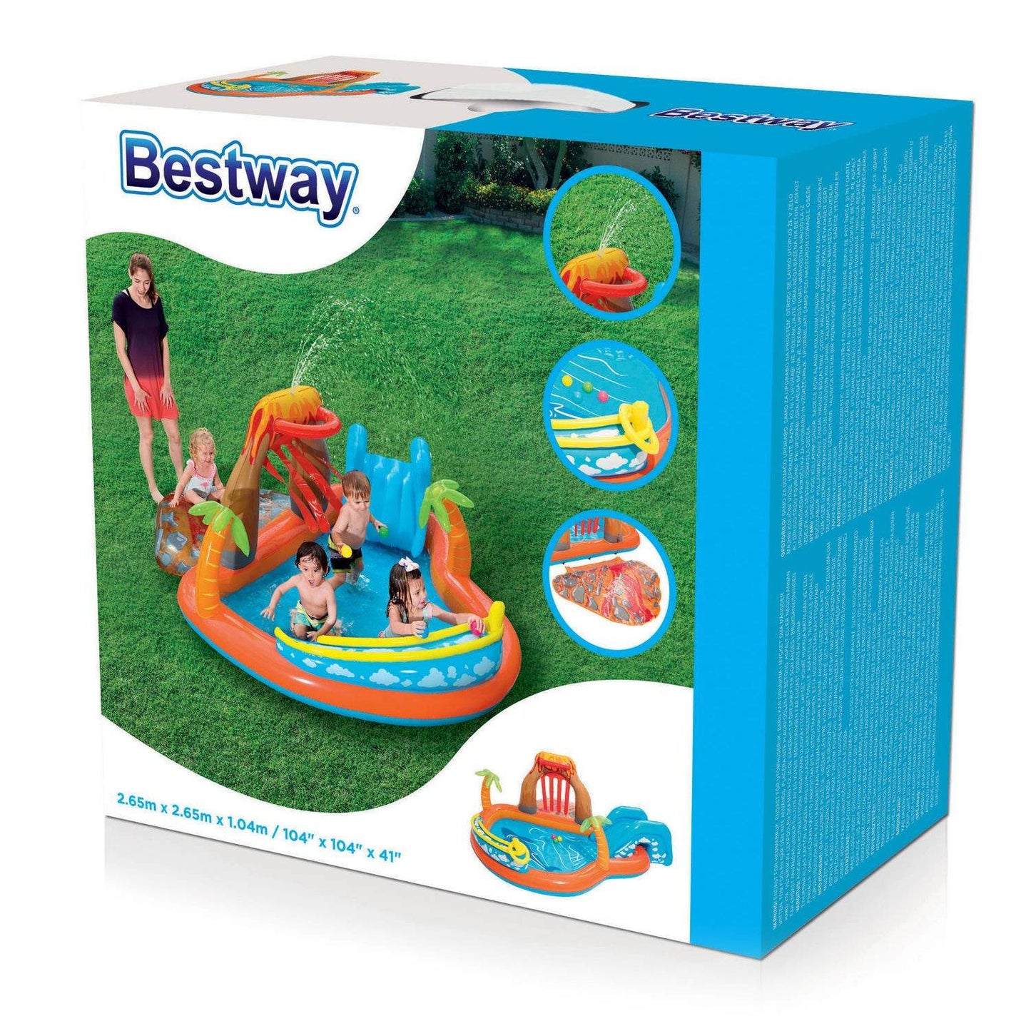 Lava Lagoon inflatable playground 265 x 265 x 104 cm Bestway 53069