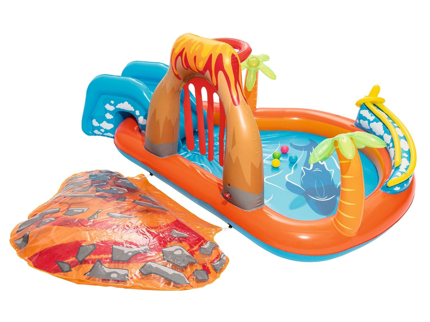 Lava Lagoon inflatable playground 265 x 265 x 104 cm Bestway 53069
