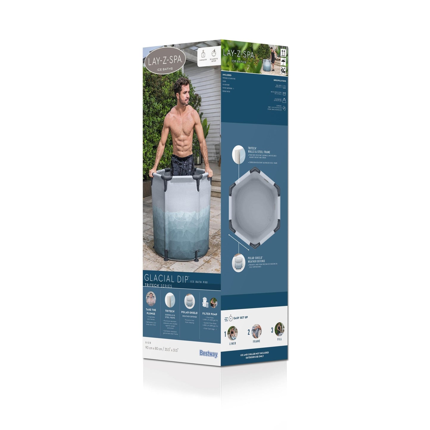 Lay-Z-Spa Ice Bath Round 90Cm