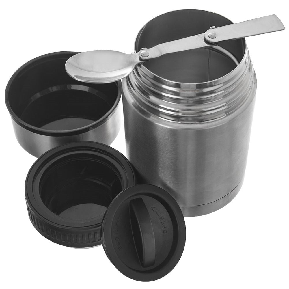 Leakproof Food Container in Stainless Steel with Spoon