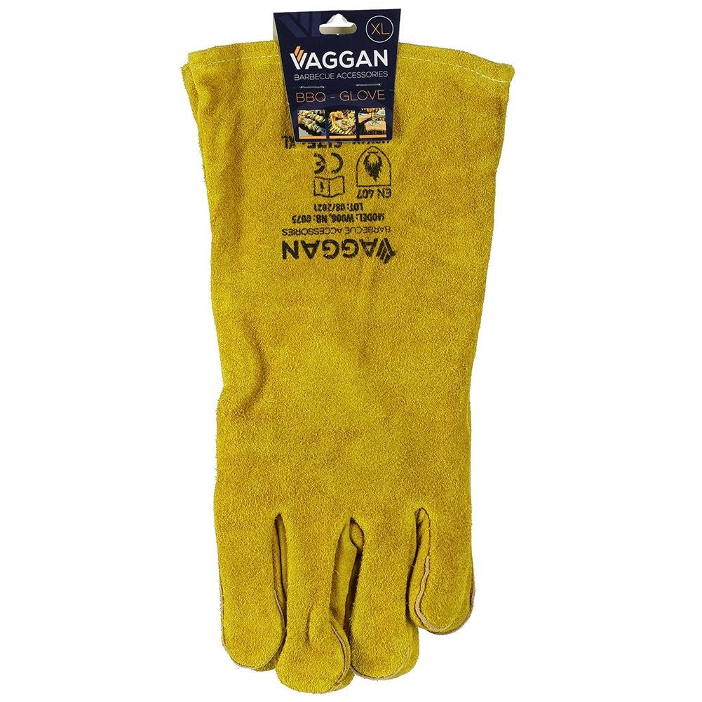 Leather grill gloves - safe and comfortable for grilling
