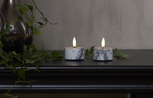 Led heat light 2-pack marble with timer
