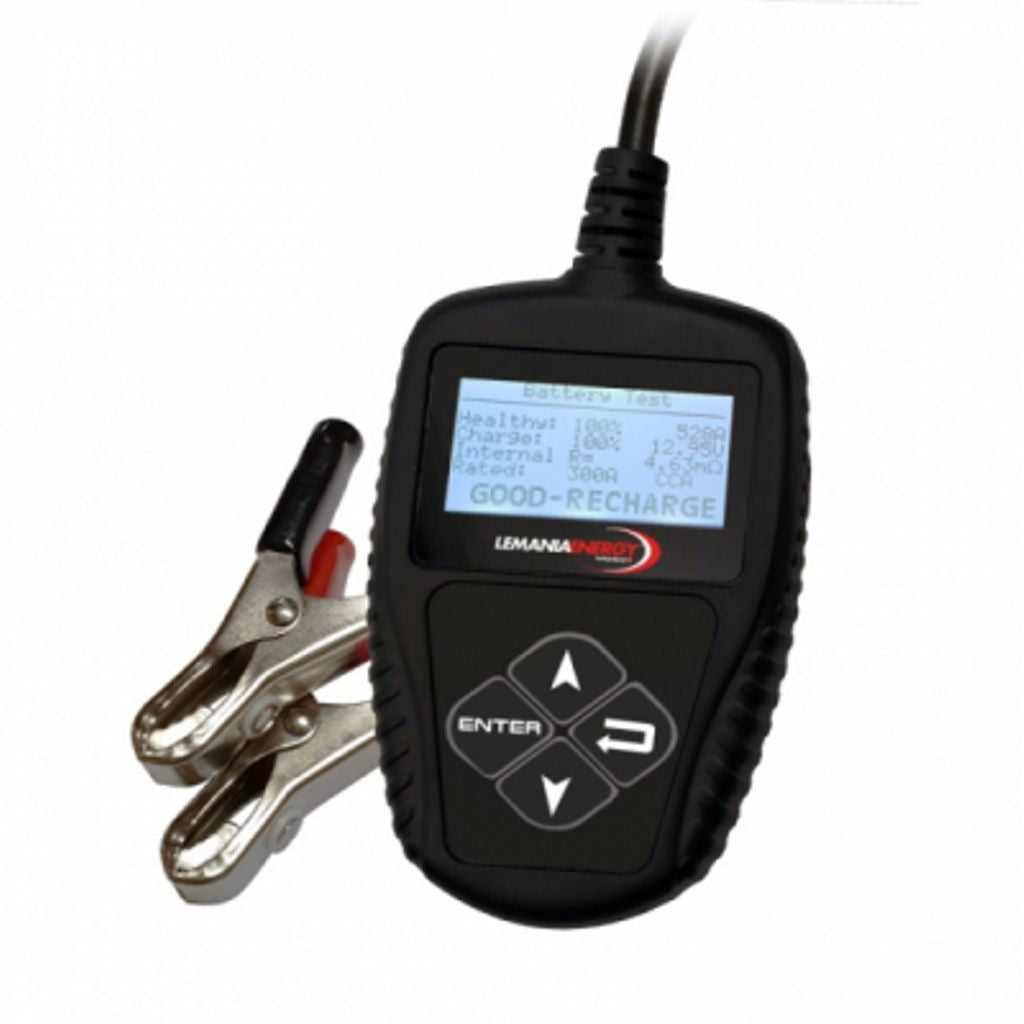 Lemania battery tester for 12V lithium and lead batteries