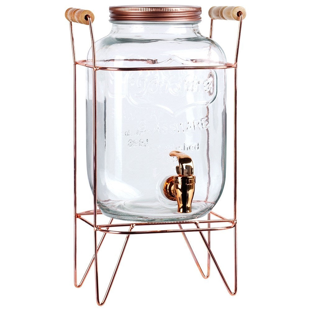 Lemonade Jar with Lid, Faucet and Stand - Perfect for Parties
