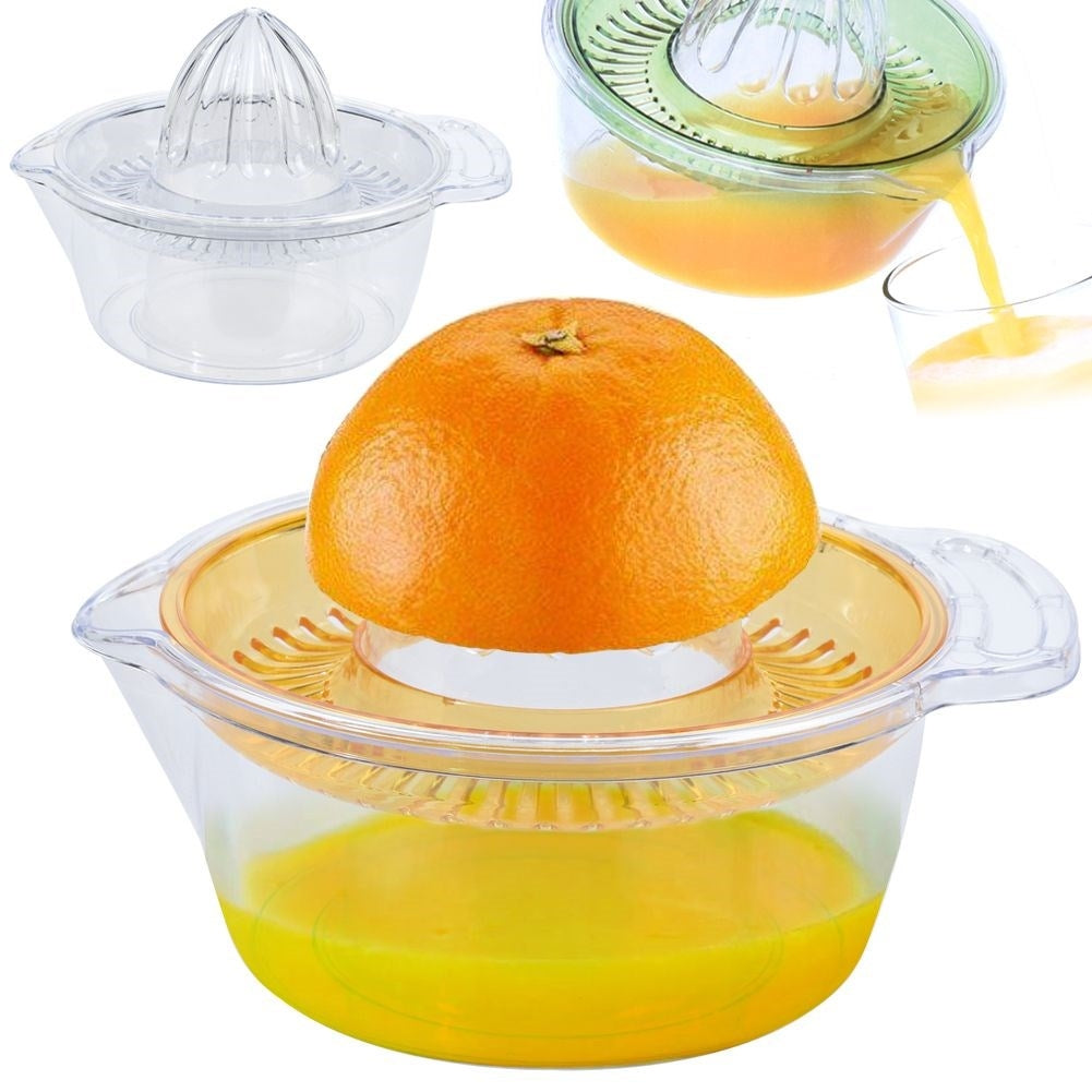 Lemon squeezer with spout for easy juicing