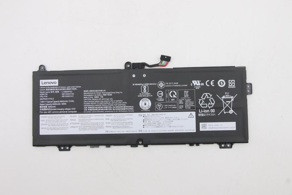 Lenovo IdeaPad Flex 5 Chromebook 13 Battery SP/B L19M4PG2, 7.68V, 51Wh, 4-cell