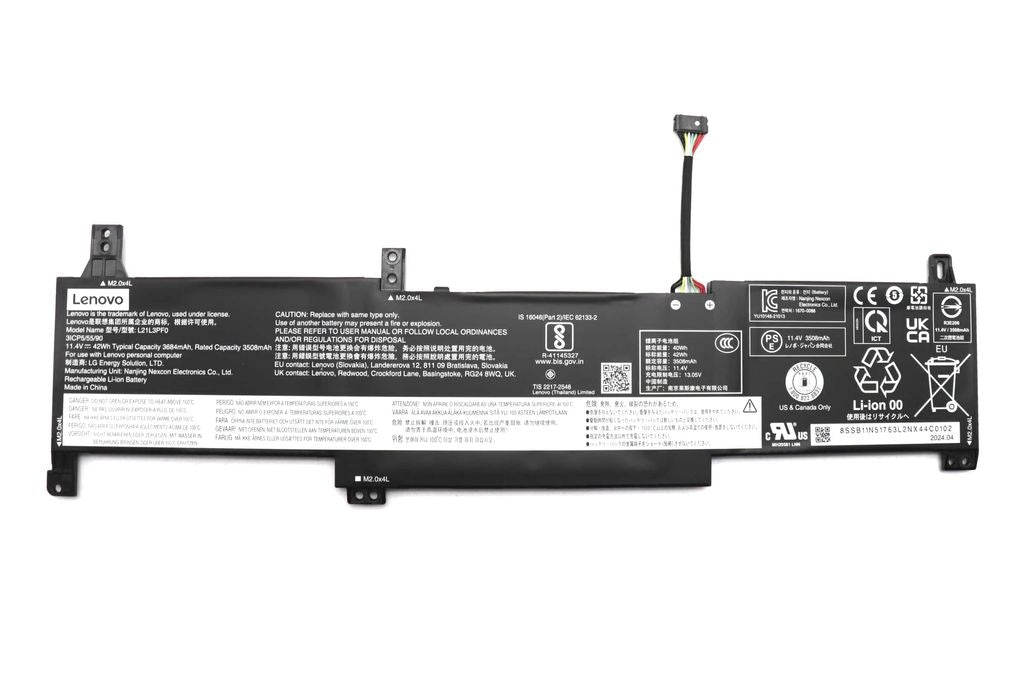 Lenovo Laptop Battery 3C 42Wh 11.40V L21L3PF0 LG/L