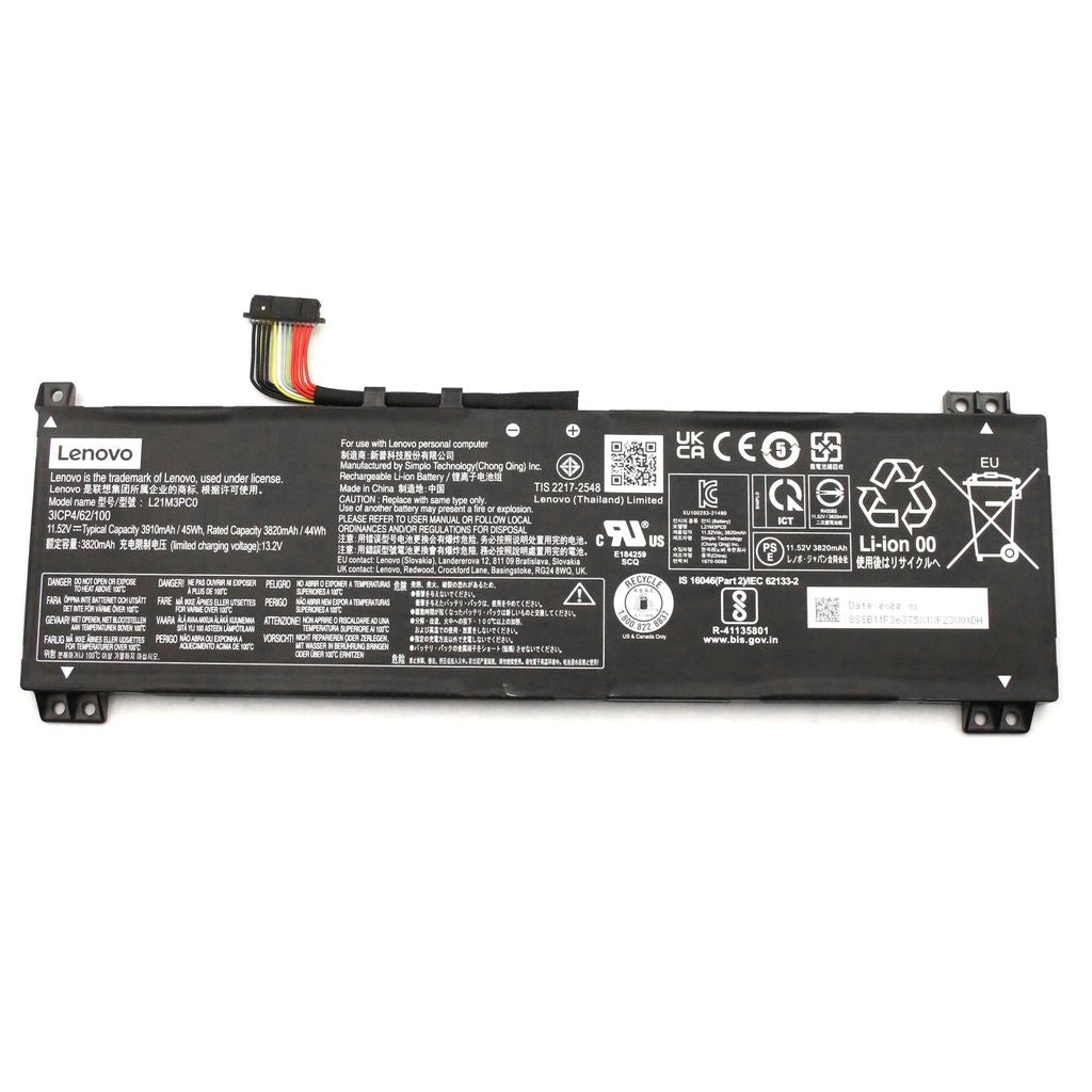 Lenovo Laptop Battery 3C 45Wh 11.52V L21M3PC0 SP/A